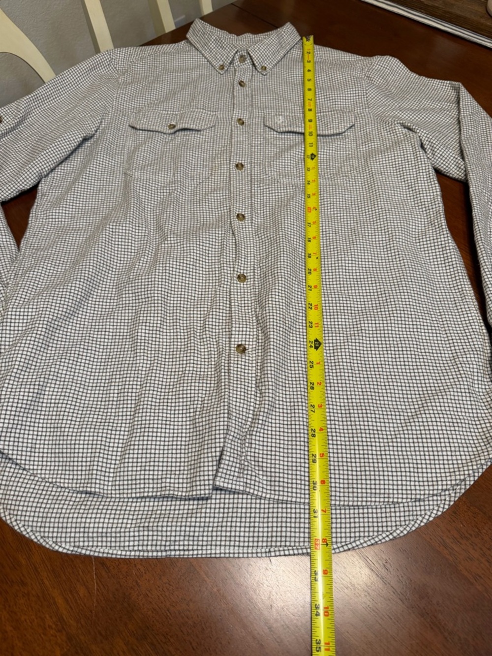 Fjallraven Forest Flannel Shirt Mens Large Button Up Tatersall Plaid Comfort Fit - Picture 9 of 12